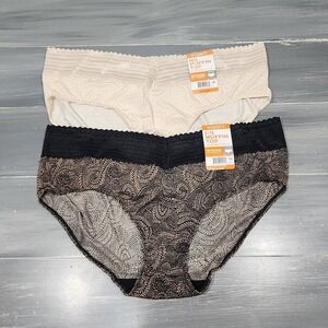 Warners Hipster Panties Underwear No Muffin Top2 Pair Size 3X/10‎